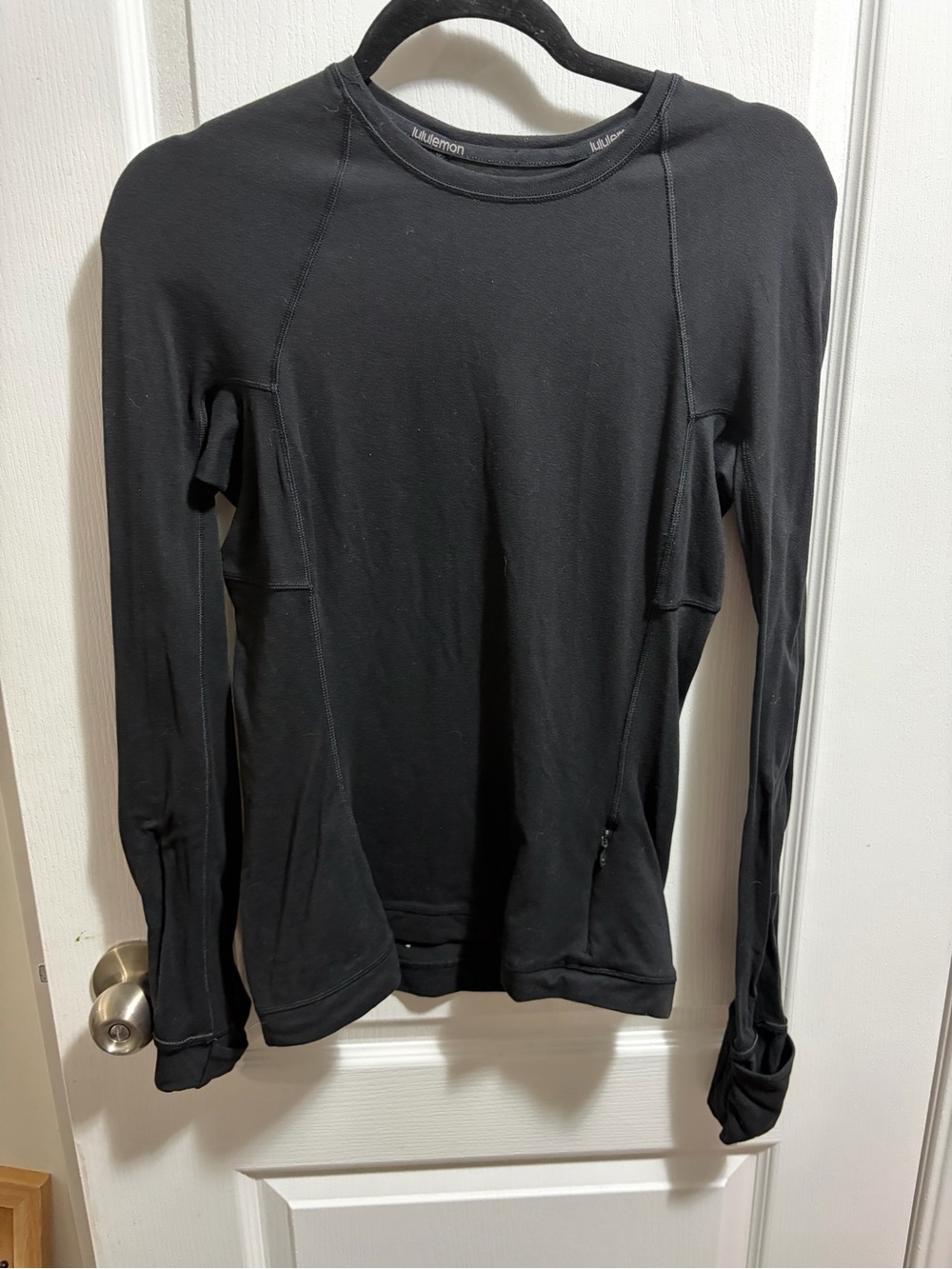 lululemon Black Athletic Scoop-Neck Top